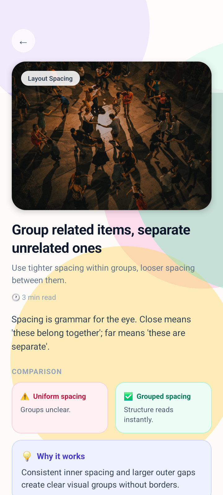 Blank Canvas Guide article screen